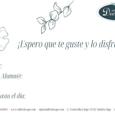 Tarjeta regalo nuevo diseño web